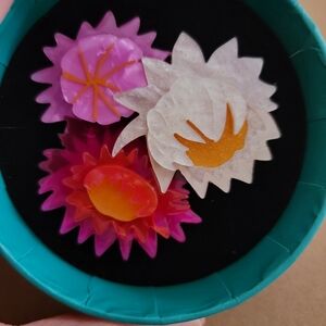 Colorful Flower Brooch Set